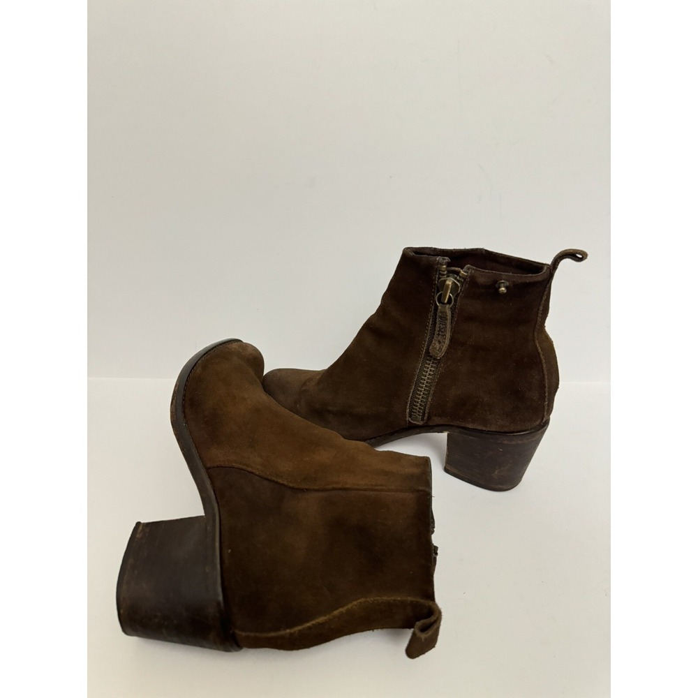 Diesel ankle boots leather brown suede sz US 7.5 EUR 38 - Picture 6 of 10